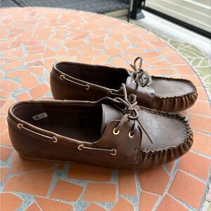 Classic Brown Leather Loafers